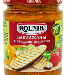 Баклажаны с овощами жареные, Rolnik, 420 г