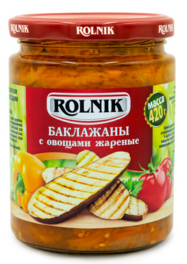 Баклажаны с овощами жареные, Rolnik, 420 г