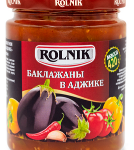 Баклажаны в аджике, Rolnik, 420 г