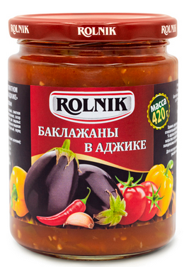 Баклажаны в аджике, Rolnik, 420 г