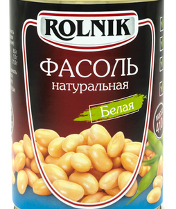 Фасоль натуральная белая, Rolnik, 410 г