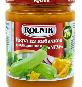 Икра из кабачков традиционная «NEW», Rolnik, 430 г