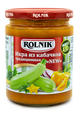 Икра из кабачков традиционная «NEW», Rolnik, 430 г